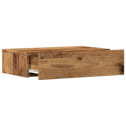 vidaXL TV Cabinet with LED Lights Old Wood 60x35x15.5 cm