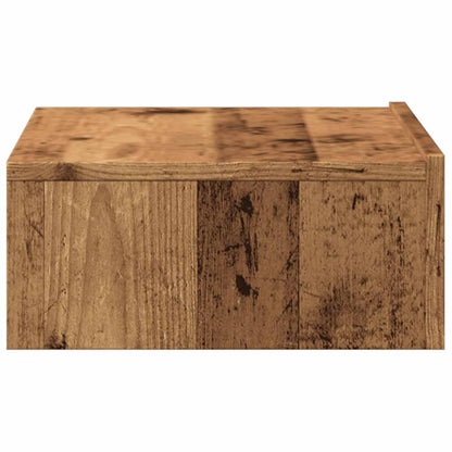 vidaXL TV Cabinet with LED Lights Old Wood 60x35x15.5 cm