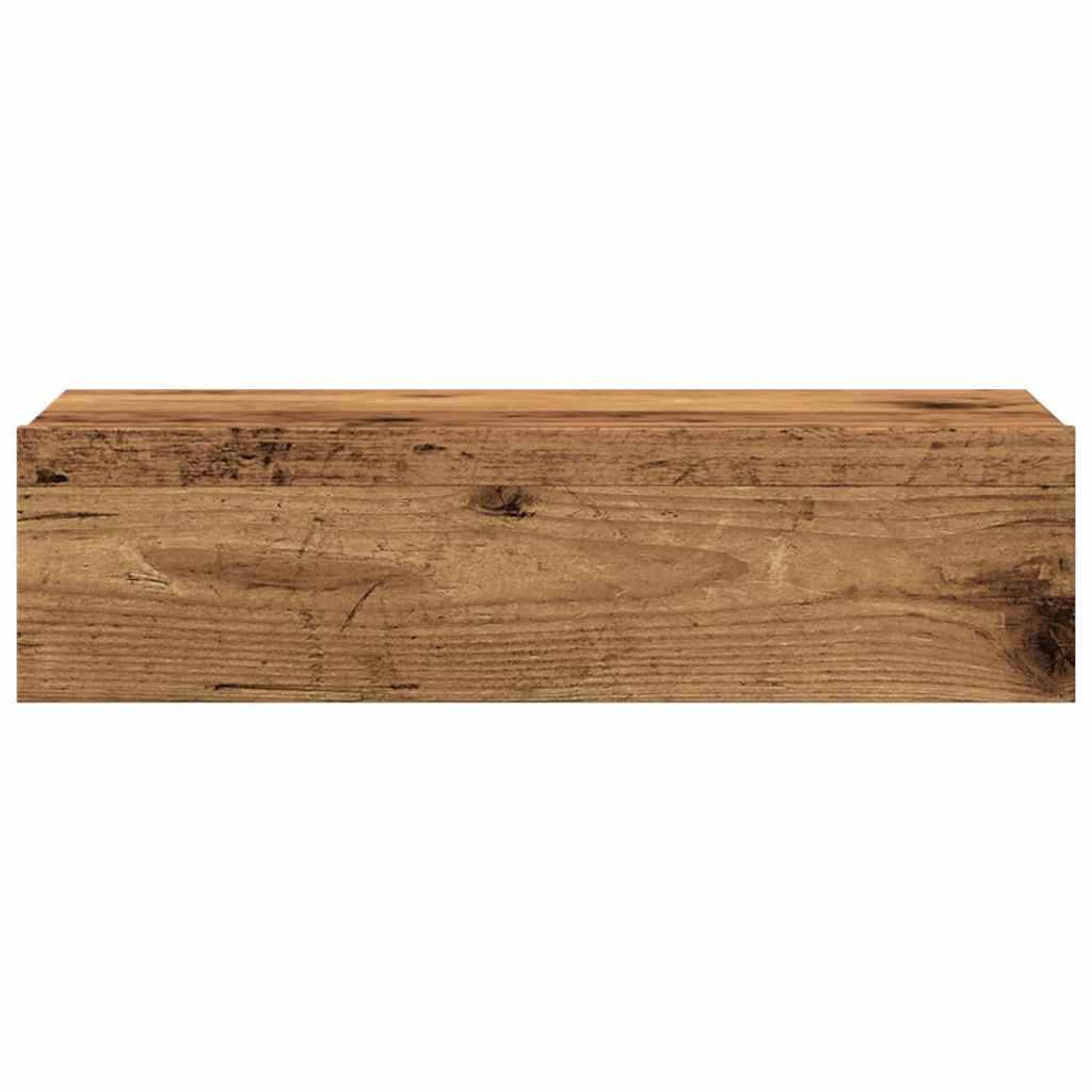 vidaXL TV Cabinets with LED Lights 2 pcs Old Wood 60x35x15.5 cm