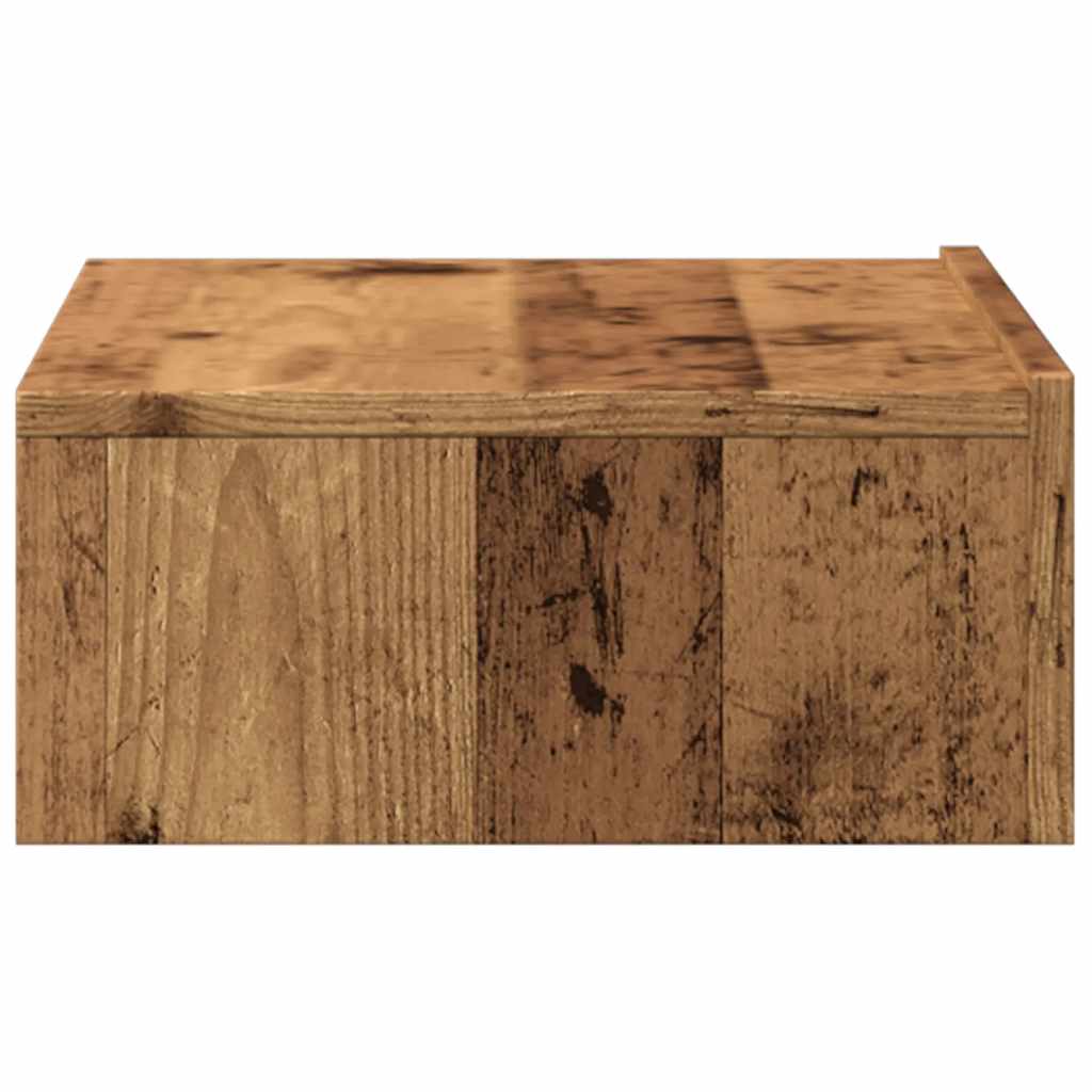 vidaXL TV Cabinets with LED Lights 2 pcs Old Wood 60x35x15.5 cm