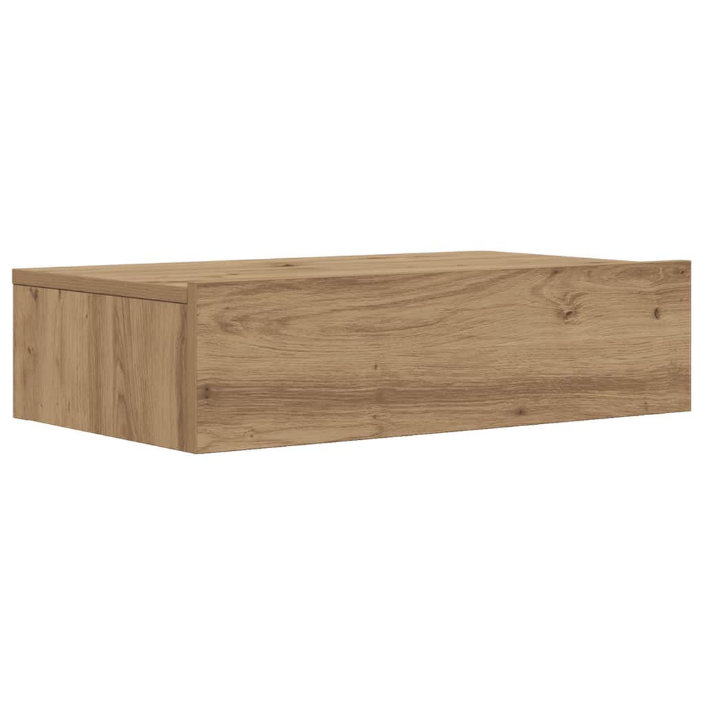 vidaXL TV Cabinet with LED Lights Artisan Oak 60x35x15.5 cm