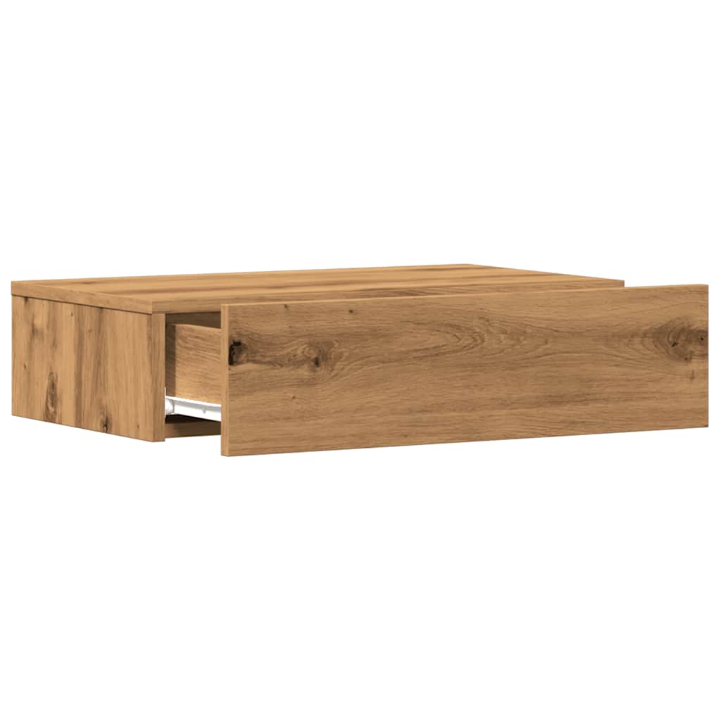 vidaXL TV Cabinets with LED Lights 2 pcs Artisan Oak 60x35x15.5 cm
