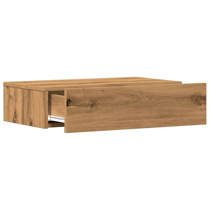 vidaXL TV Cabinets with LED Lights 2 pcs Artisan Oak 60x35x15.5 cm