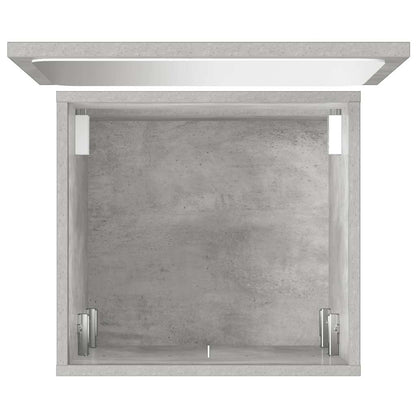 vidaXL 2 Piece Bathroom Furniture Set Concrete Grey Engineered Wood
