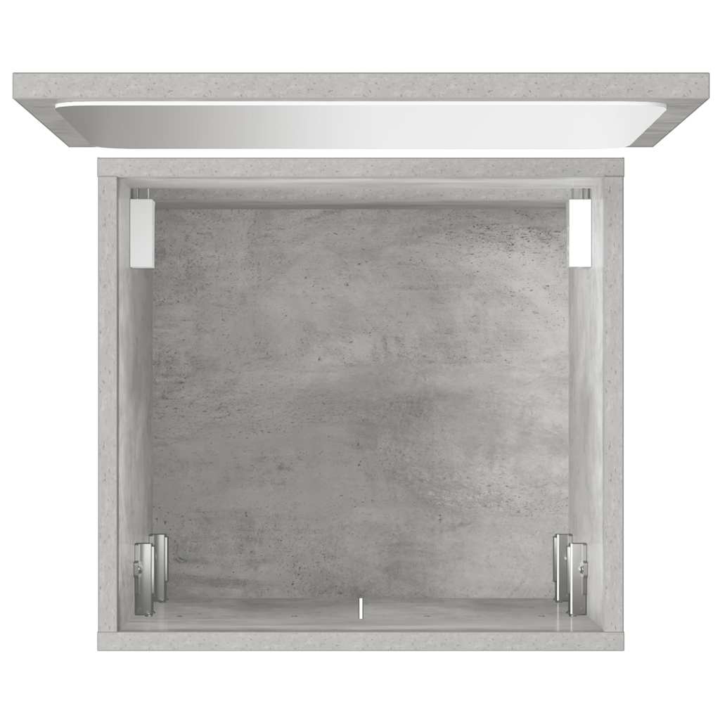 vidaXL 2 Piece Bathroom Furniture Set Concrete Grey Engineered Wood