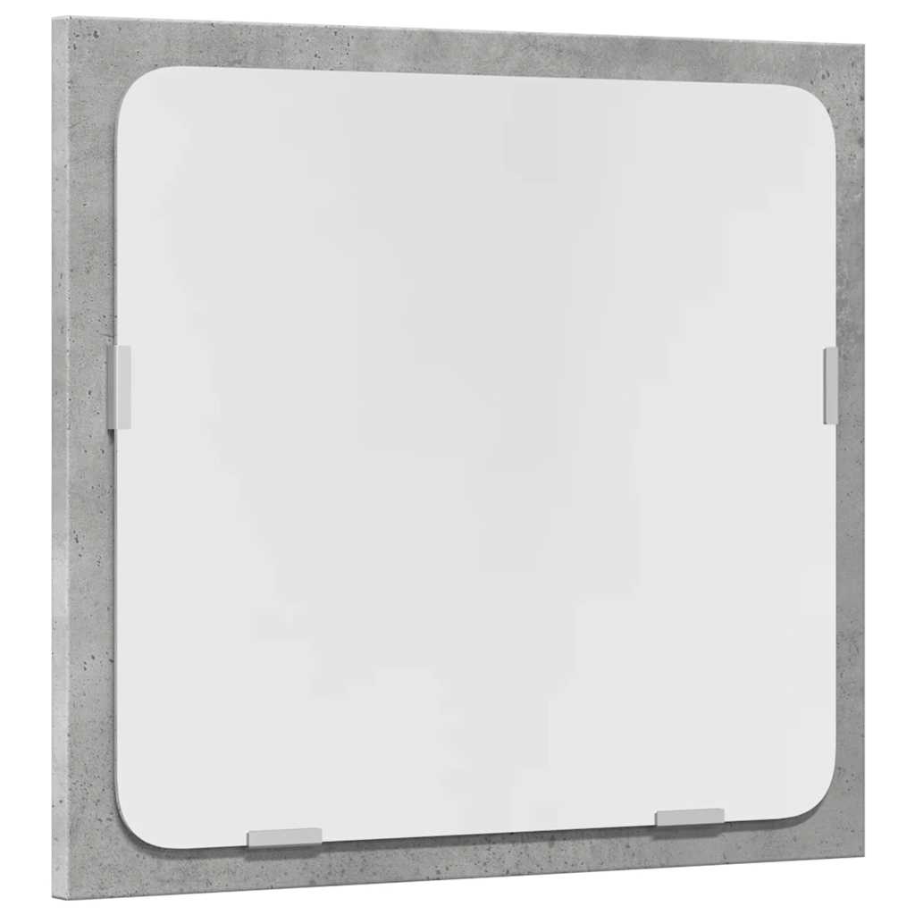 vidaXL 2 Piece Bathroom Furniture Set Concrete Grey Engineered Wood