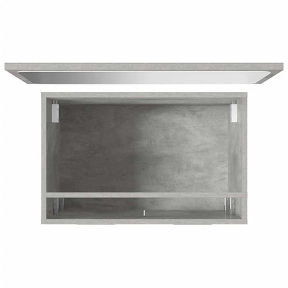 vidaXL 2 Piece Bathroom Furniture Set Concrete Grey Engineered Wood