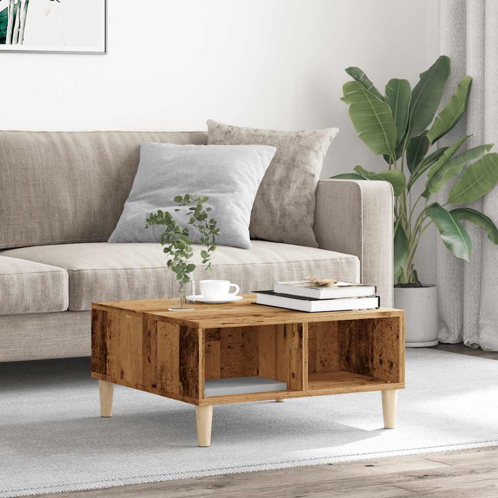 vidaXL Coffee Table Old Wood 60x60x30 cm Engineered Wood
