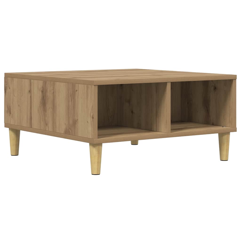 vidaXL Coffee Table Artisan Oak 60x60x30 cm Engineered Wood