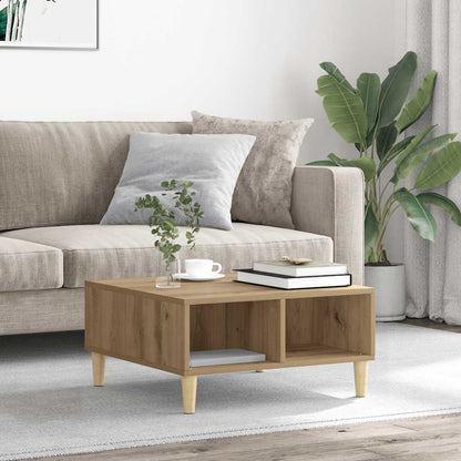 vidaXL Coffee Table Artisan Oak 60x60x30 cm Engineered Wood