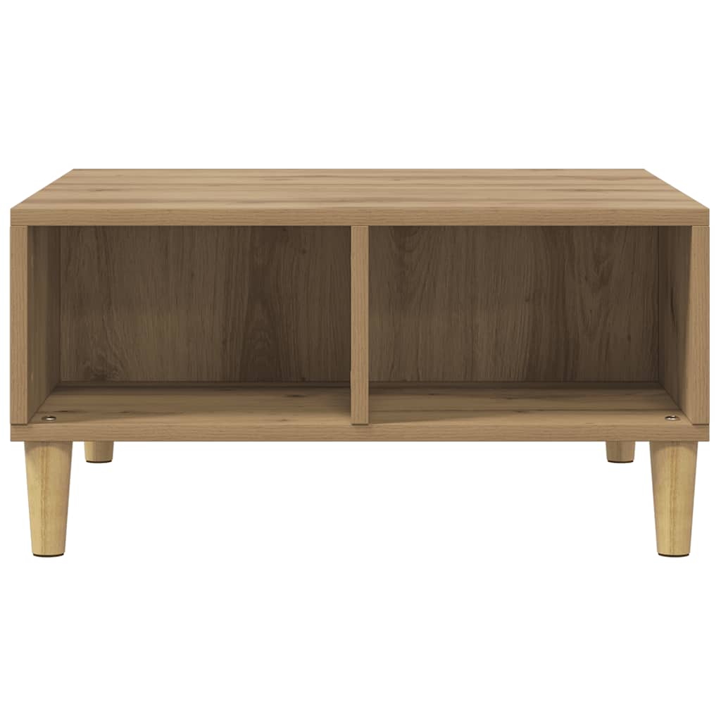 vidaXL Coffee Table Artisan Oak 60x60x30 cm Engineered Wood