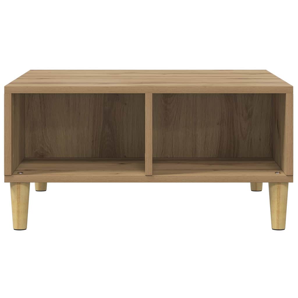 vidaXL Coffee Table Artisan Oak 60x60x30 cm Engineered Wood