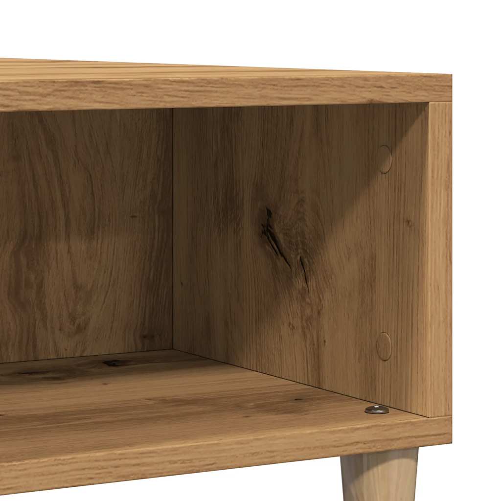 vidaXL Coffee Table Artisan Oak 60x60x30 cm Engineered Wood