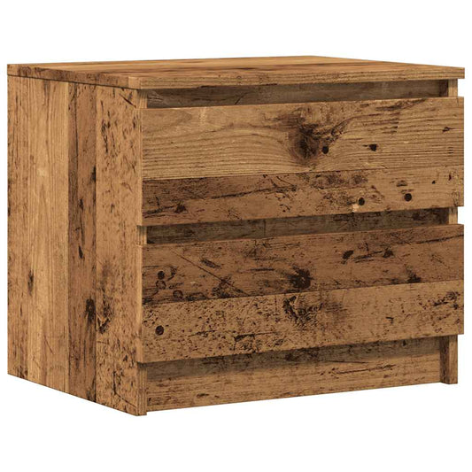 vidaXL Bedside Cabinet Old Wood 50x40x43.5 cm Engineered Wood