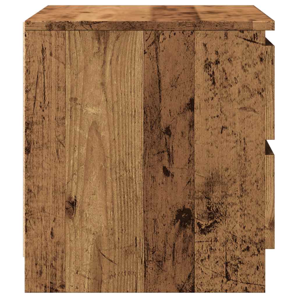 vidaXL Bedside Cabinet Old Wood 50x40x43.5 cm Engineered Wood