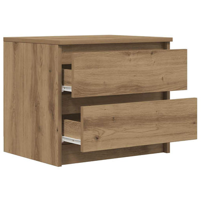 vidaXL Bedside Cabinet Artisan Oak 50x40x43.5 cm Engineered Wood