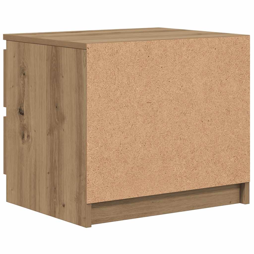 vidaXL Bedside Cabinet Artisan Oak 50x40x43.5 cm Engineered Wood