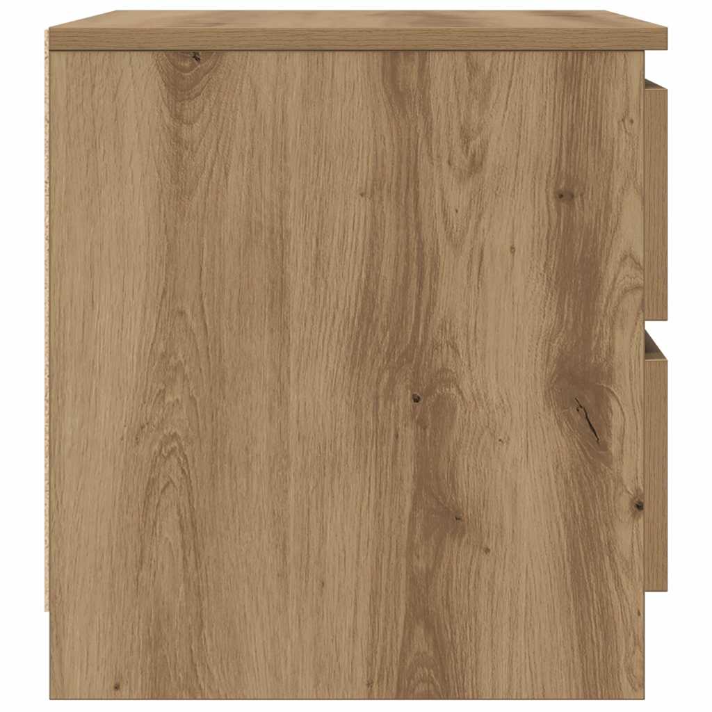 vidaXL Bedside Cabinets 2 pcs Artisan Oak 50x40x43.5 cm Engineered Wood