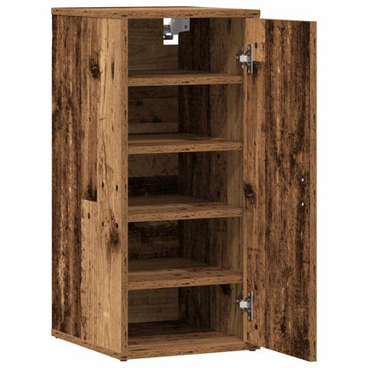 vidaXL Shoe Cabinet Old Wood 32x35x70 cm Engineered Wood