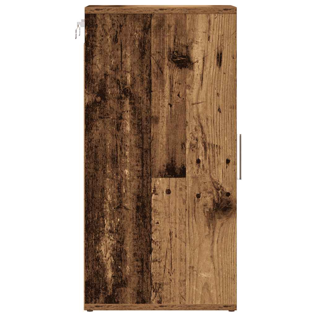 vidaXL Shoe Cabinet Old Wood 32x35x70 cm Engineered Wood