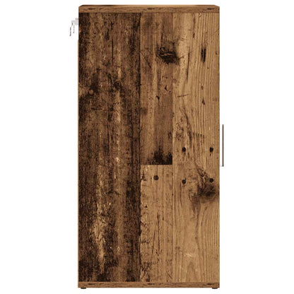 vidaXL Shoe Cabinet Old Wood 32x35x70 cm Engineered Wood