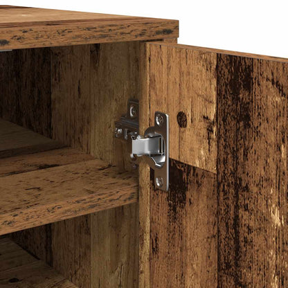 vidaXL Shoe Cabinet Old Wood 32x35x70 cm Engineered Wood