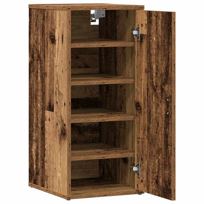 vidaXL Shoe Cabinets 2 pcs Old Wood 32x35x70 cm Engineered Wood
