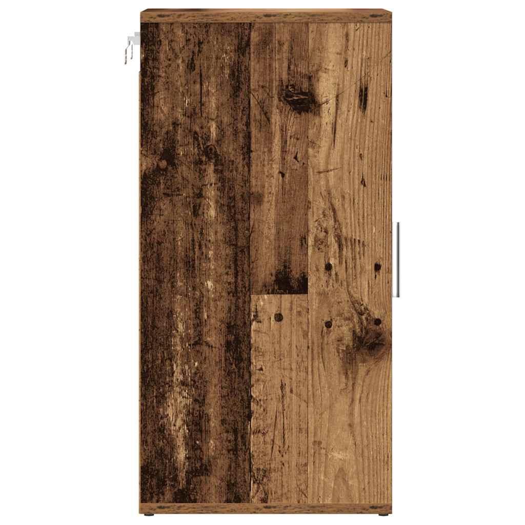 vidaXL Shoe Cabinets 2 pcs Old Wood 32x35x70 cm Engineered Wood