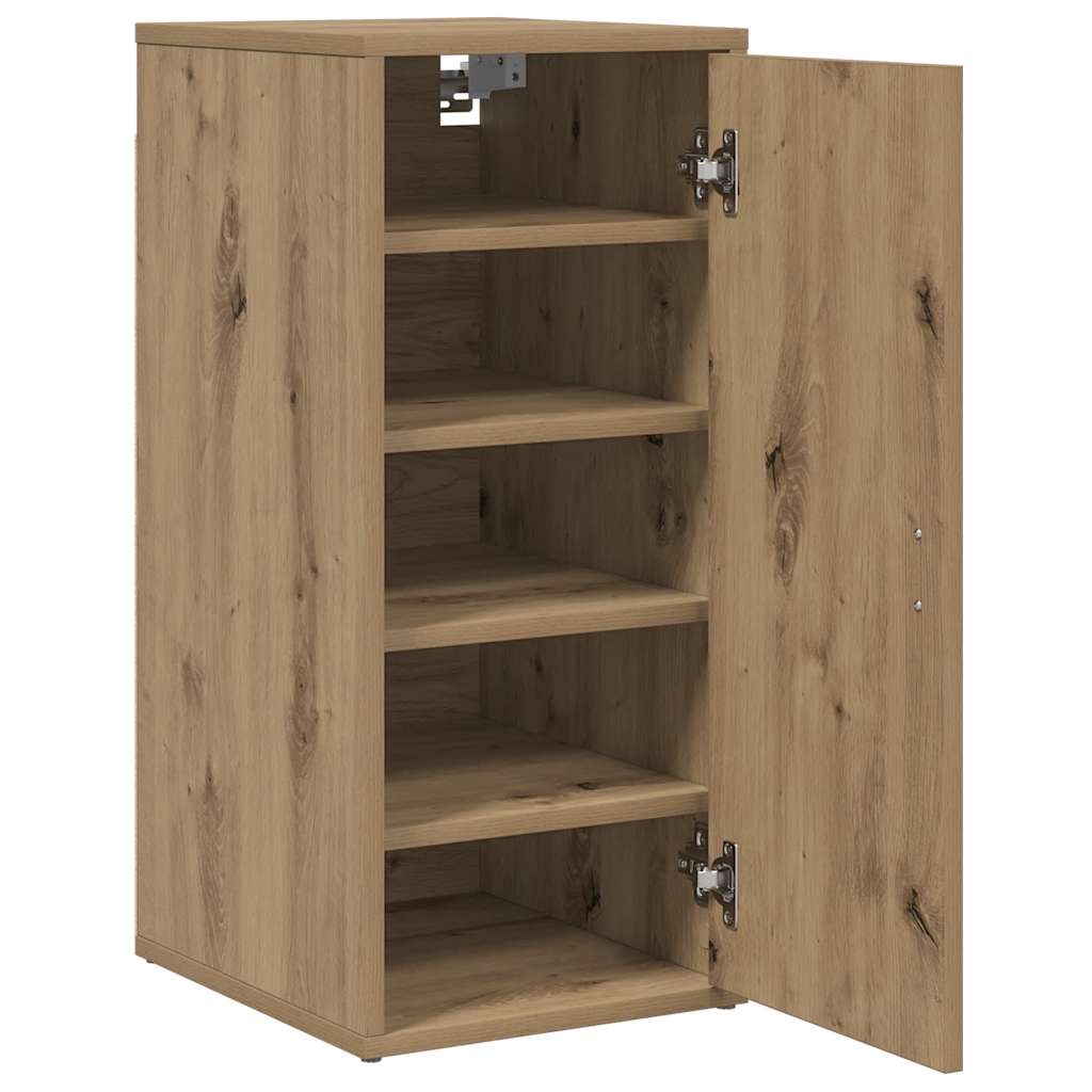 vidaXL Shoe Cabinet Artisan Oak 32x35x70 cm Engineered Wood