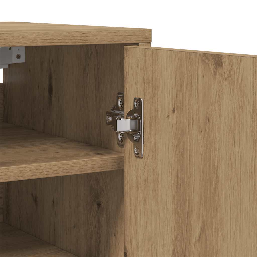 vidaXL Shoe Cabinet Artisan Oak 32x35x70 cm Engineered Wood