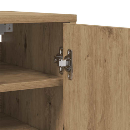 vidaXL Shoe Cabinet Artisan Oak 32x35x70 cm Engineered Wood