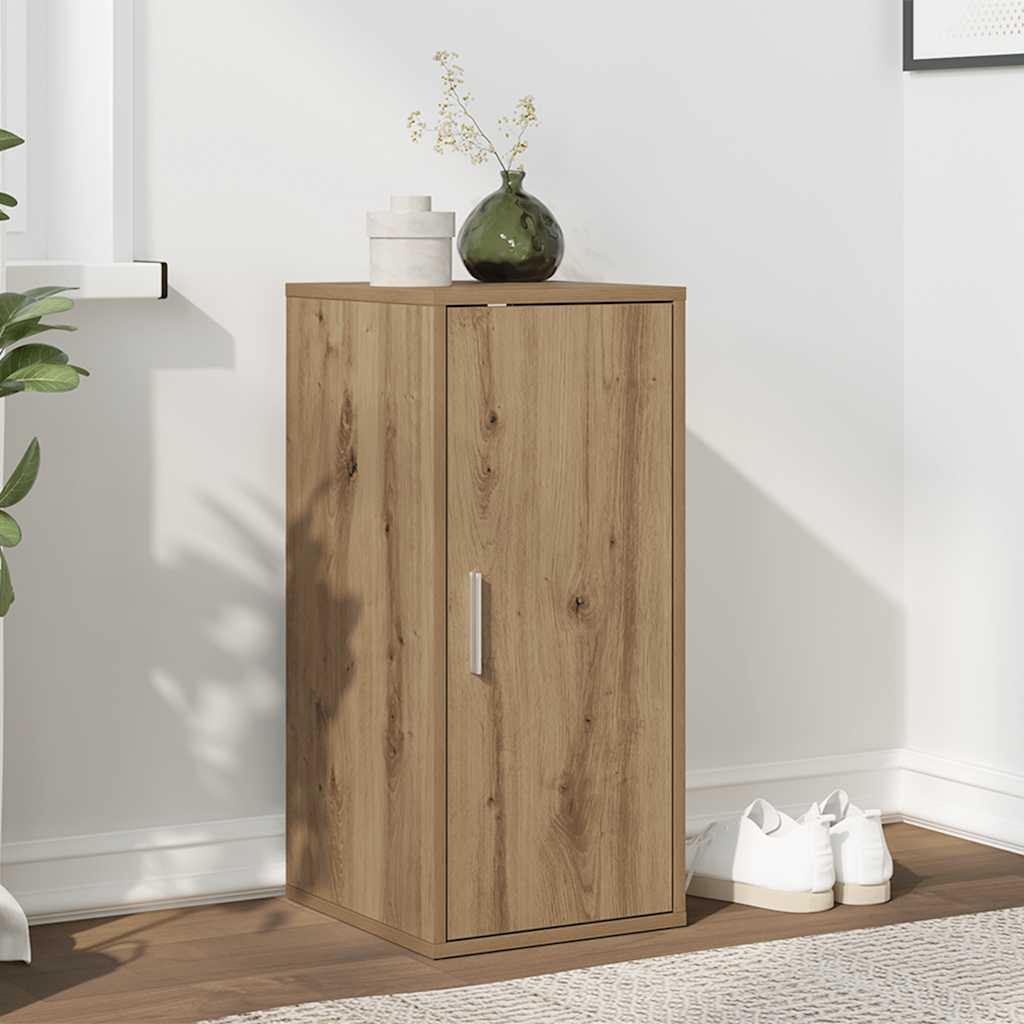 vidaXL Shoe Cabinet Artisan Oak 32x35x70 cm Engineered Wood