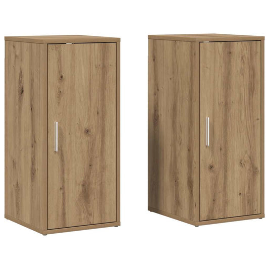 vidaXL Shoe Cabinets 2 pcs Artisan Oak 32x35x70 cm Engineered Wood