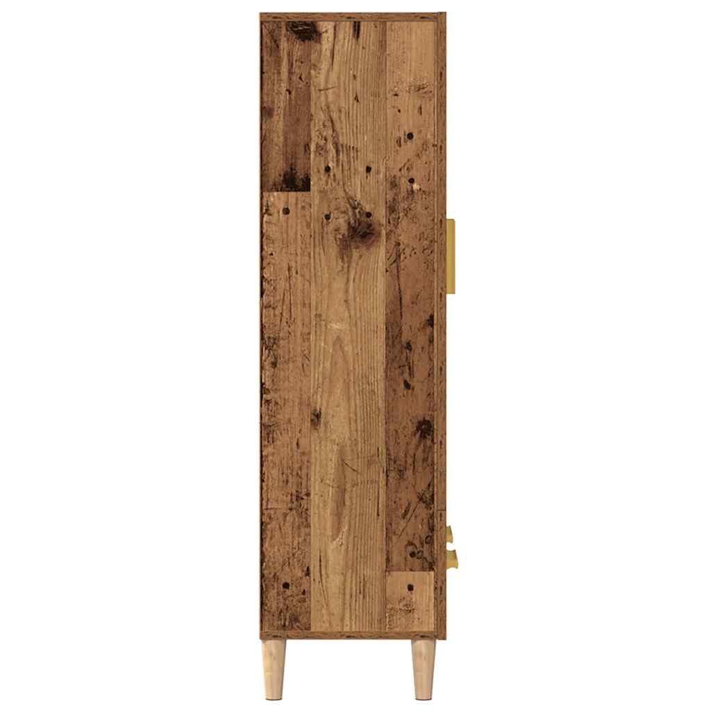 vidaXL Highboard Old Wood 70x31x115 cm Engineered Wood