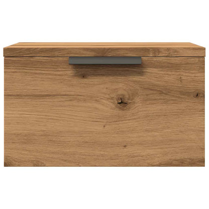 vidaXL Wall-mounted Bedside Cabinet Artisan Oak 34x30x20 cm