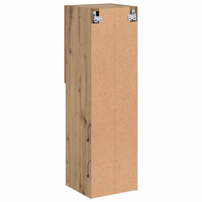 vidaXL TV Cabinet with LED Lights Artisian Oak 30.5x30x102 cm