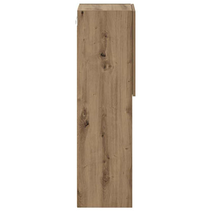 vidaXL TV Cabinets with LED Lights 2 pcs Artisian Oak 30.5x30x102 cm