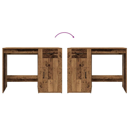 vidaXL Desk Old Wood 100x49x75 cm Engineered Wood