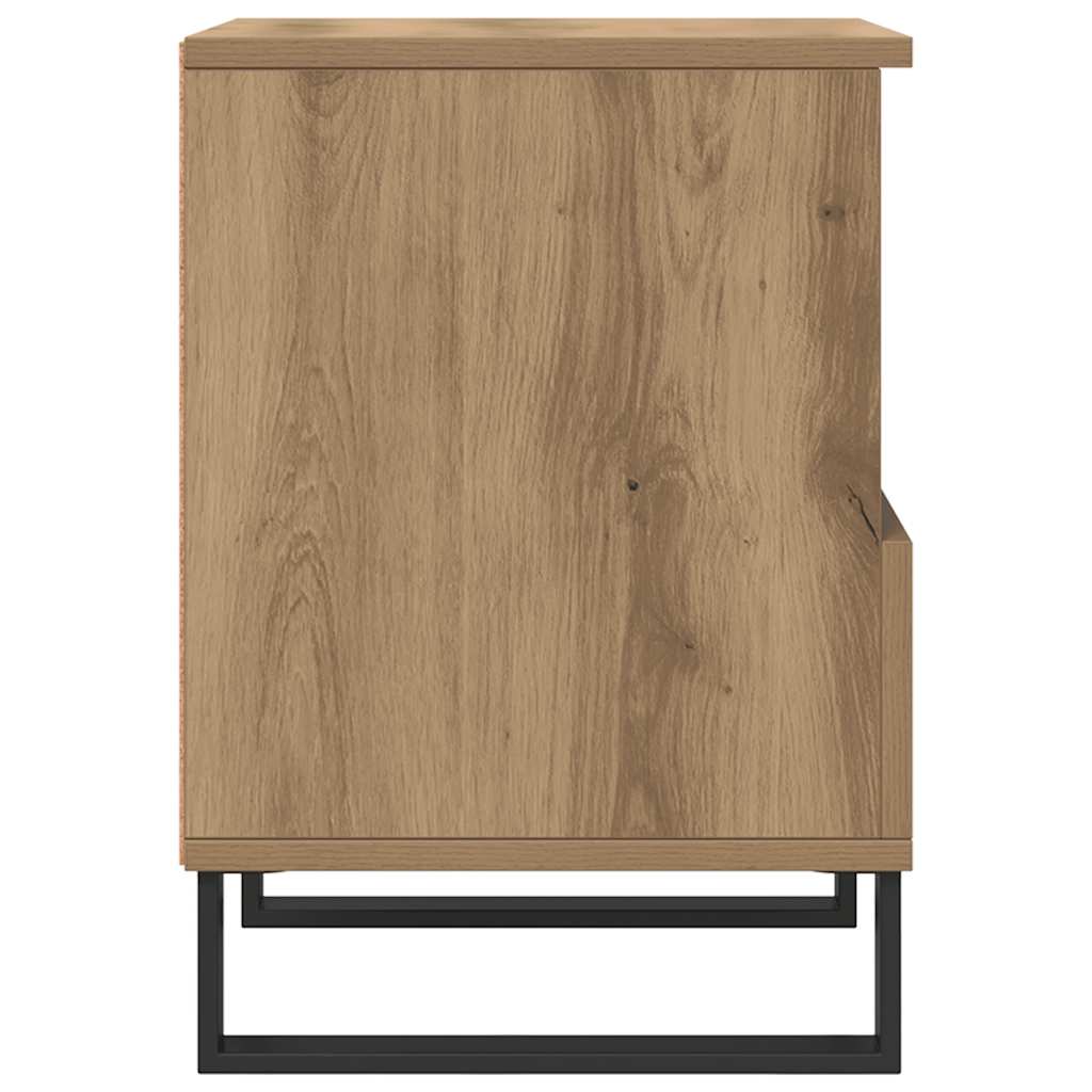 vidaXL Bedside Cabinet Artisan Oak 40x35x50 cm Engineered Wood
