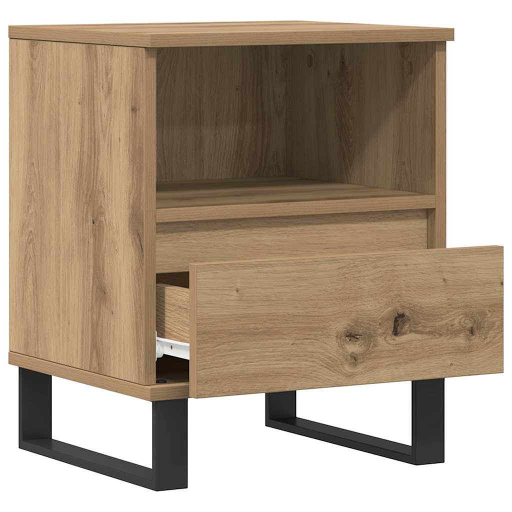 vidaXL Bedside Cabinets 2 pcs Artisan Oak 40x35x50 cm Engineered Wood