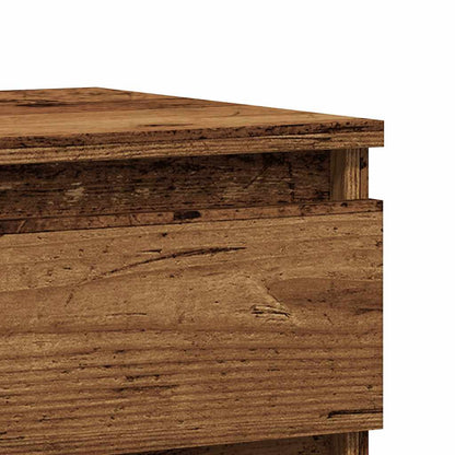 vidaXL Bedside Cabinet Old Wood 40x35x50 cm Engineered Wood