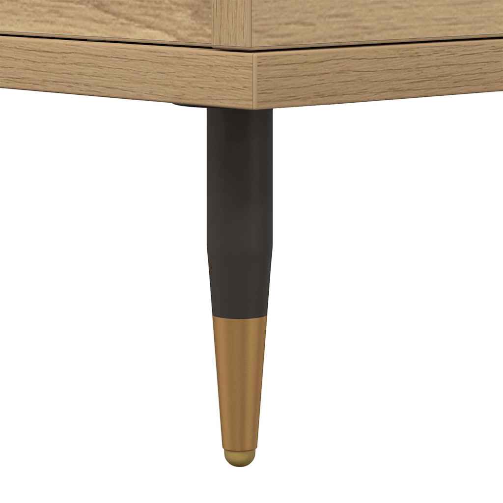 vidaXL Bedside Cabinet Artisan Oak 40x35x50 cm Engineered Wood