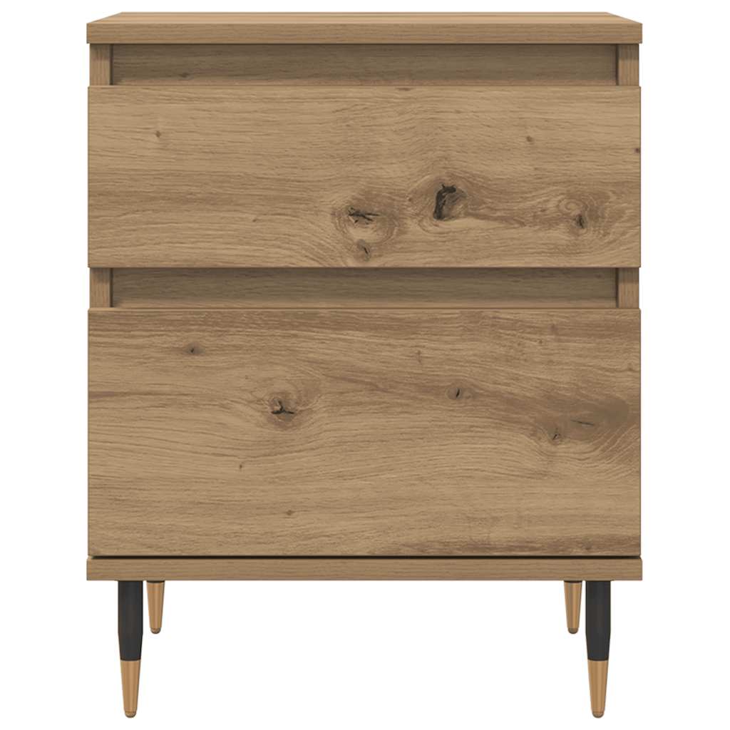 vidaXL Bedside Cabinets 2 pcs Artisan Oak 40x35x50 cm Engineered Wood