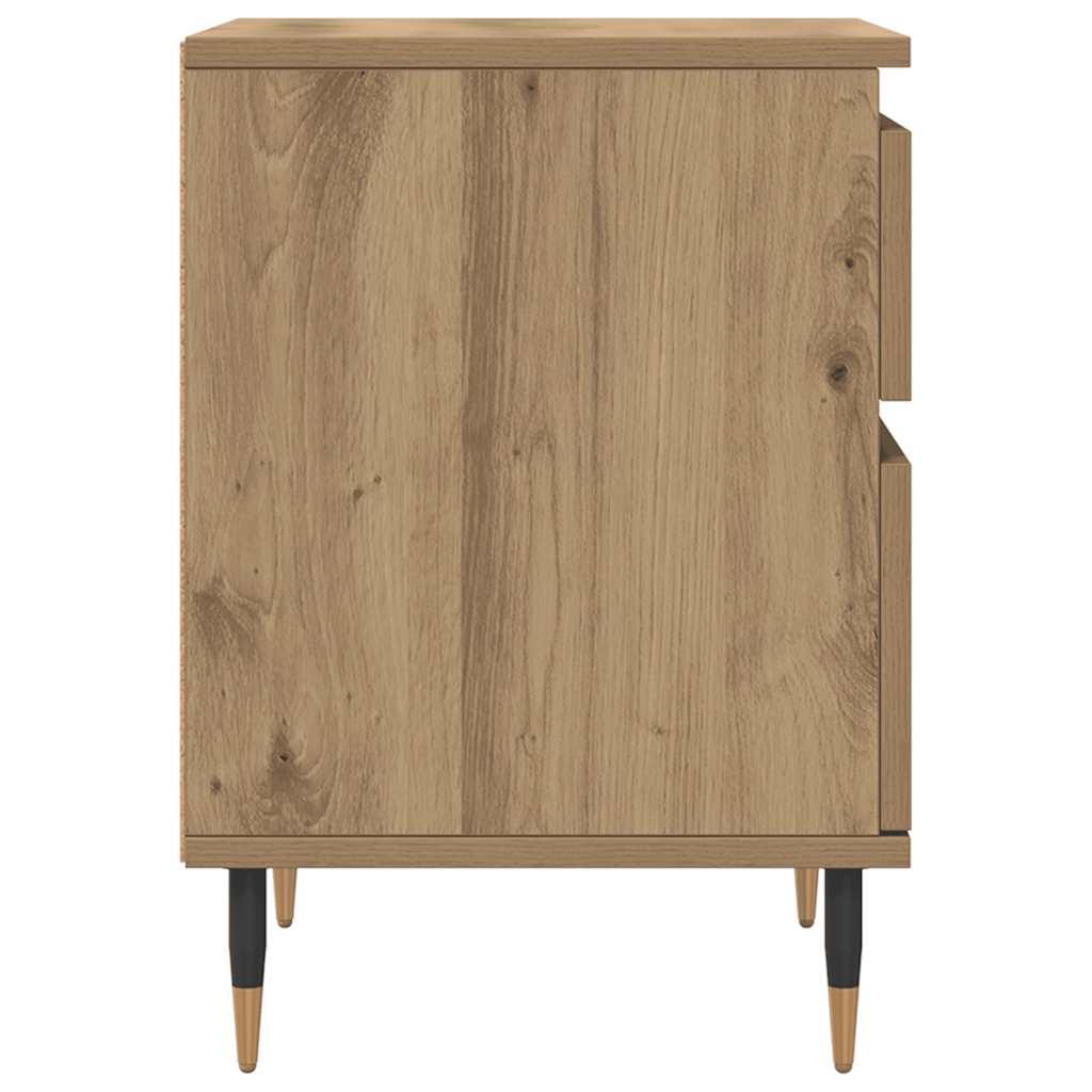 vidaXL Bedside Cabinets 2 pcs Artisan Oak 40x35x50 cm Engineered Wood
