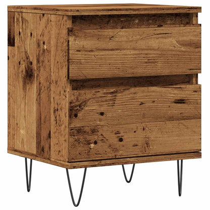 vidaXL Bedside Cabinet Old Wood 40x35x50 cm Engineered Wood