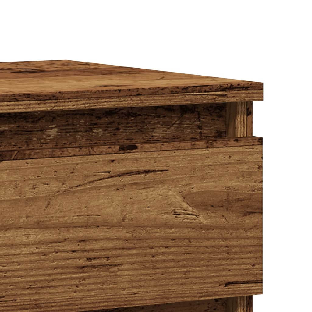 vidaXL Bedside Cabinet Old Wood 40x35x50 cm Engineered Wood