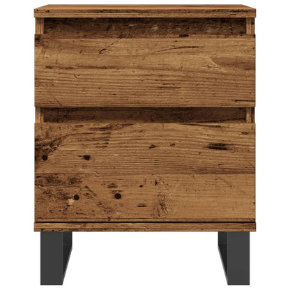 vidaXL Bedside Cabinets 2 pcs Old Wood 40x35x50 cm Engineered Wood