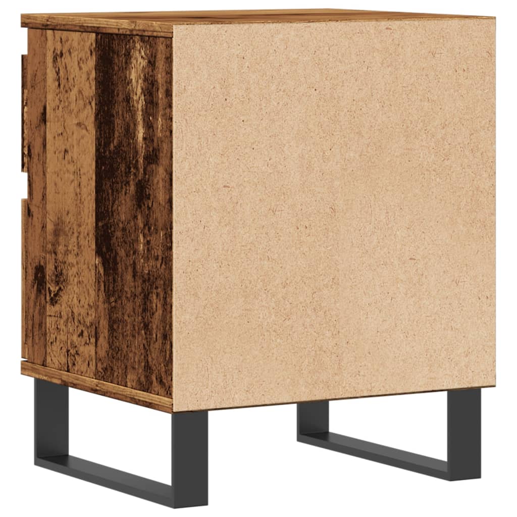 vidaXL Bedside Cabinets 2 pcs Old Wood 40x35x50 cm Engineered Wood