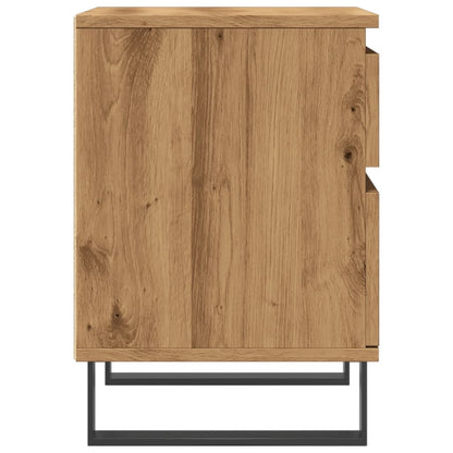 vidaXL Bedside Cabinet Artisan Oak 40x35x50 cm Engineered Wood