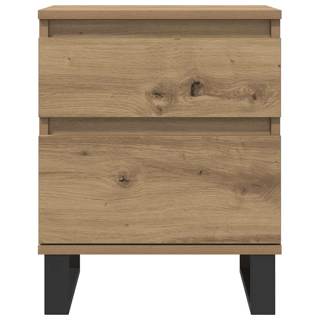 vidaXL Bedside Cabinets 2 pcs Artisan Oak 40x35x50 cm Engineered Wood